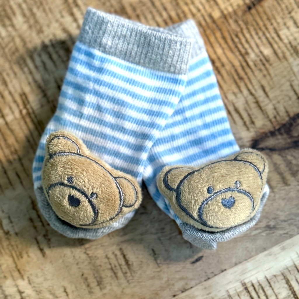 Brand New Cute Baby Bear Rattle Socks They Rattle When They Move Their Feet